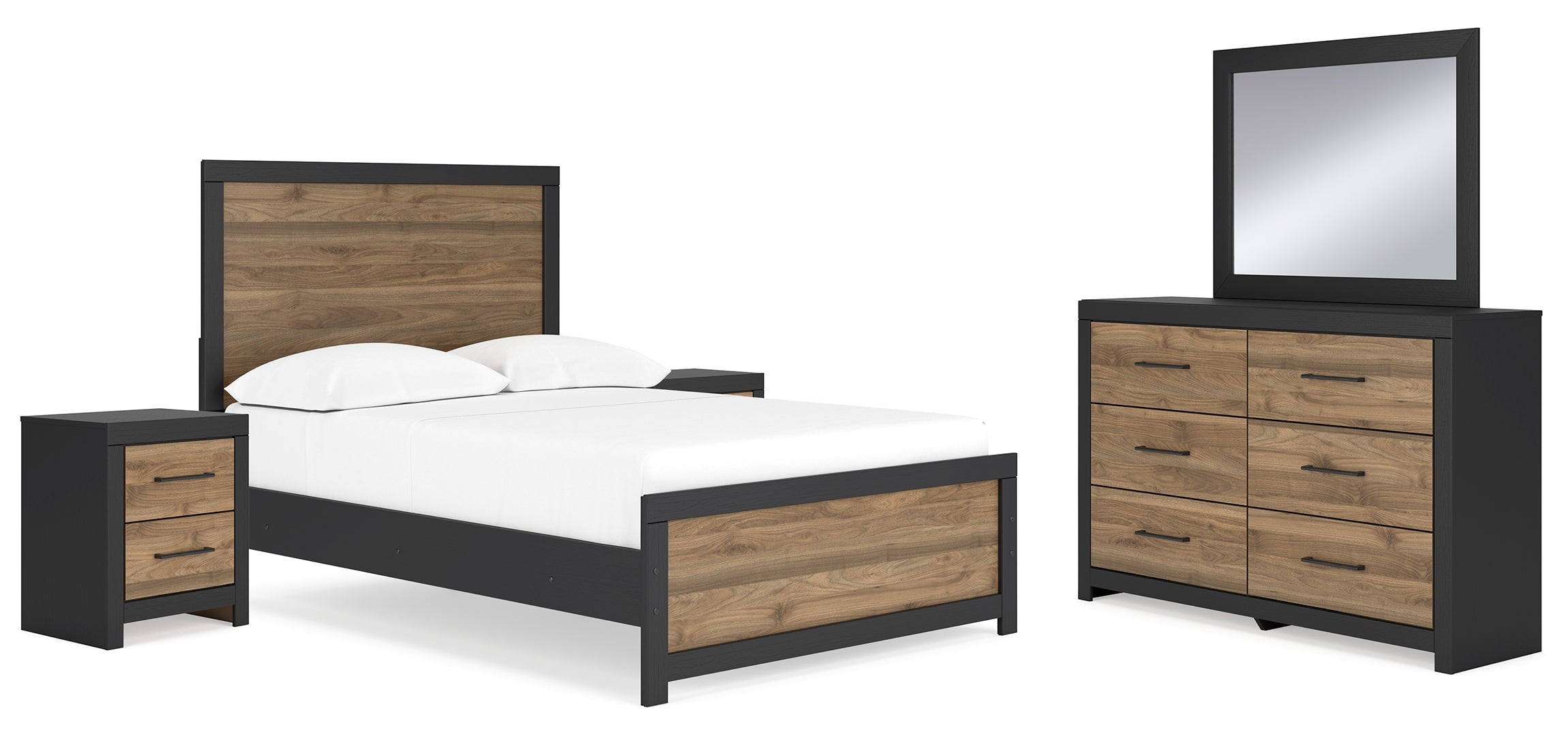 Vertani Brown Panel Bedroom Set