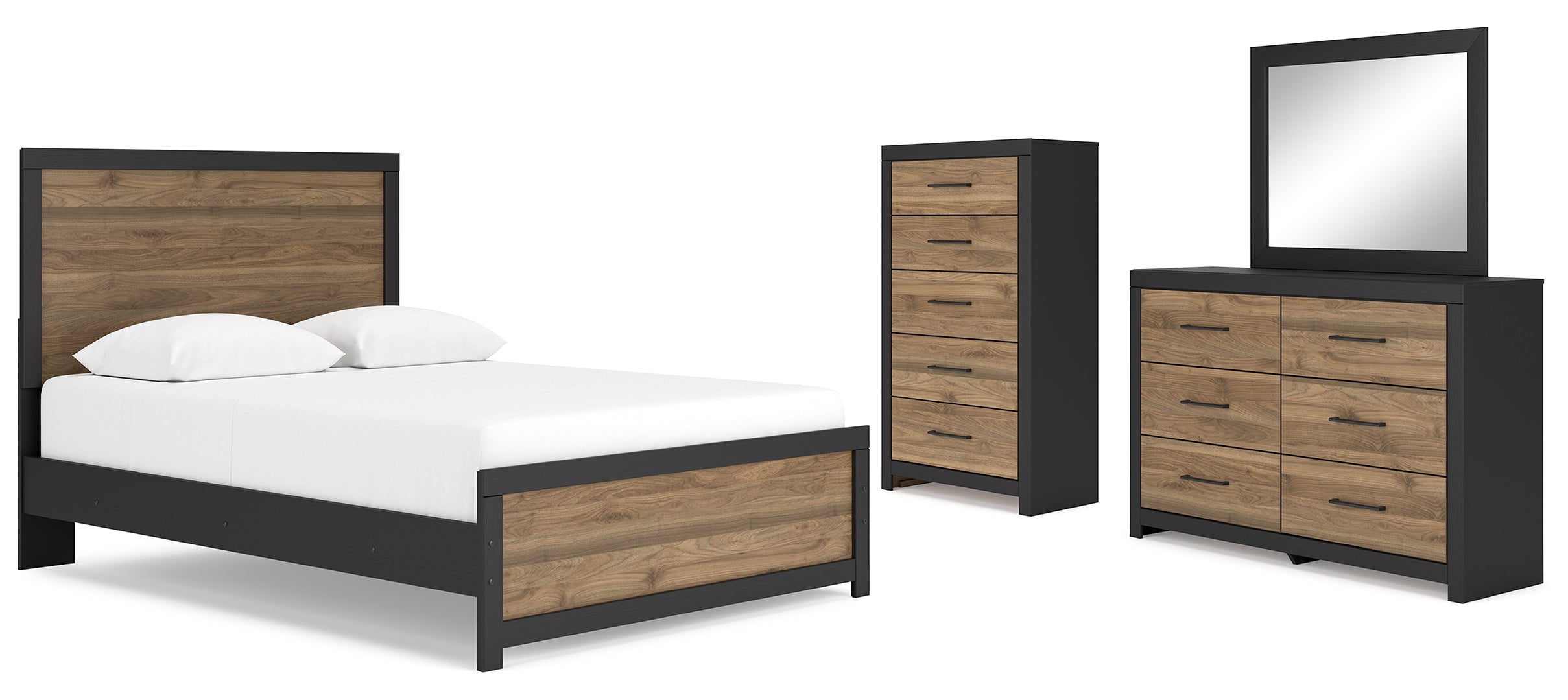 Vertani Brown Panel Bedroom Set