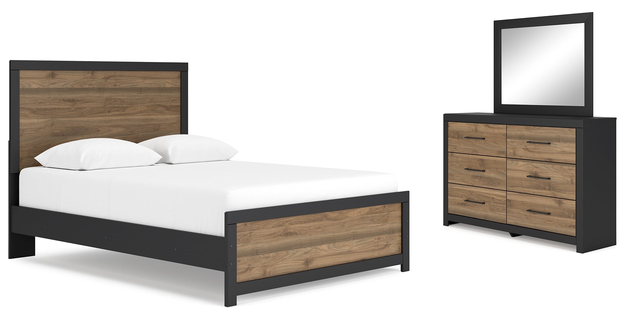 Vertani Brown Panel Bedroom Set