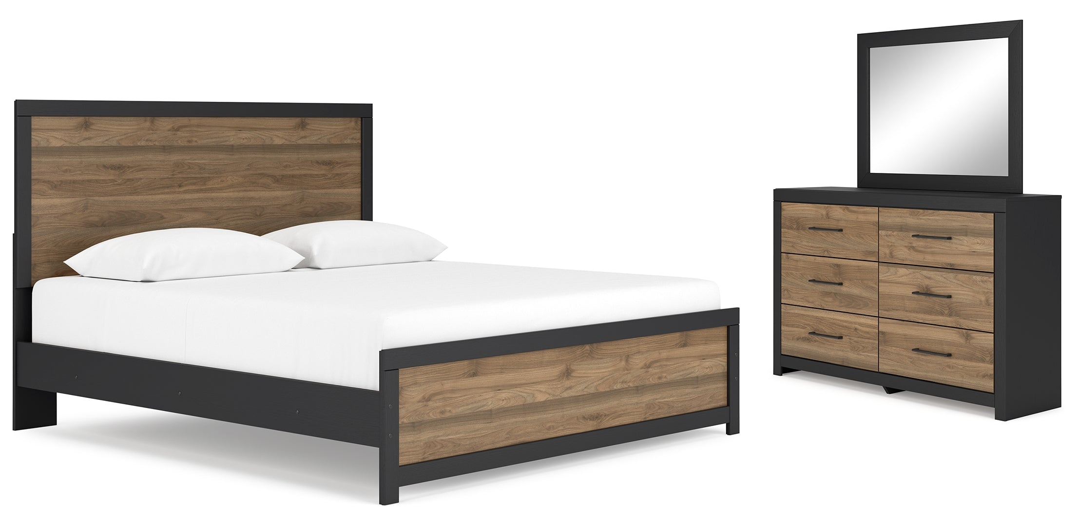 Vertani Brown Panel Bedroom Set