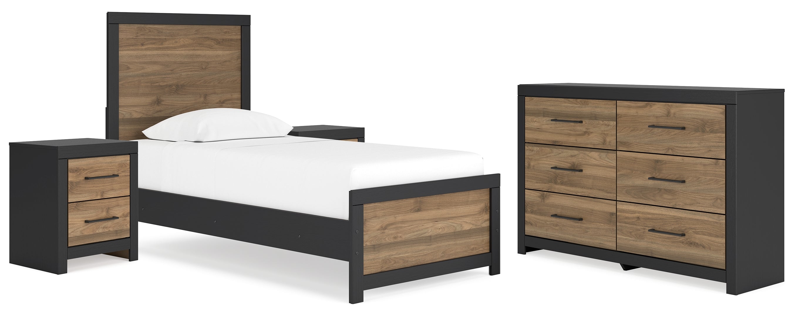 Vertani Brown Panel Bedroom Set