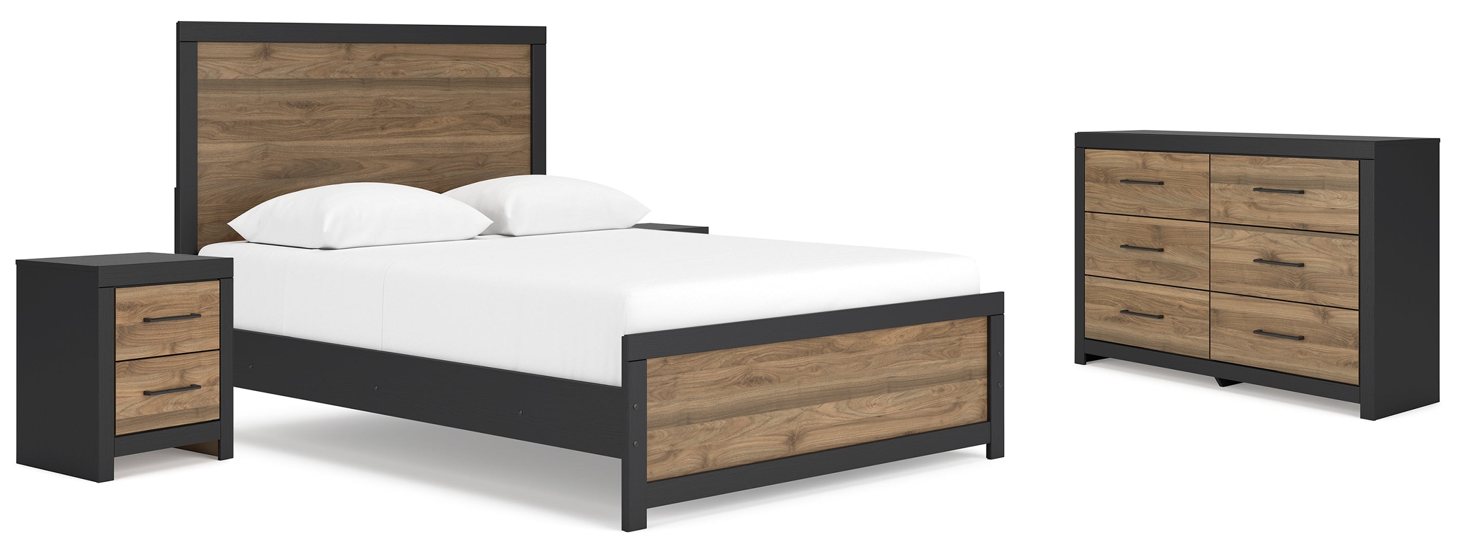 Vertani Brown Panel Bedroom Set