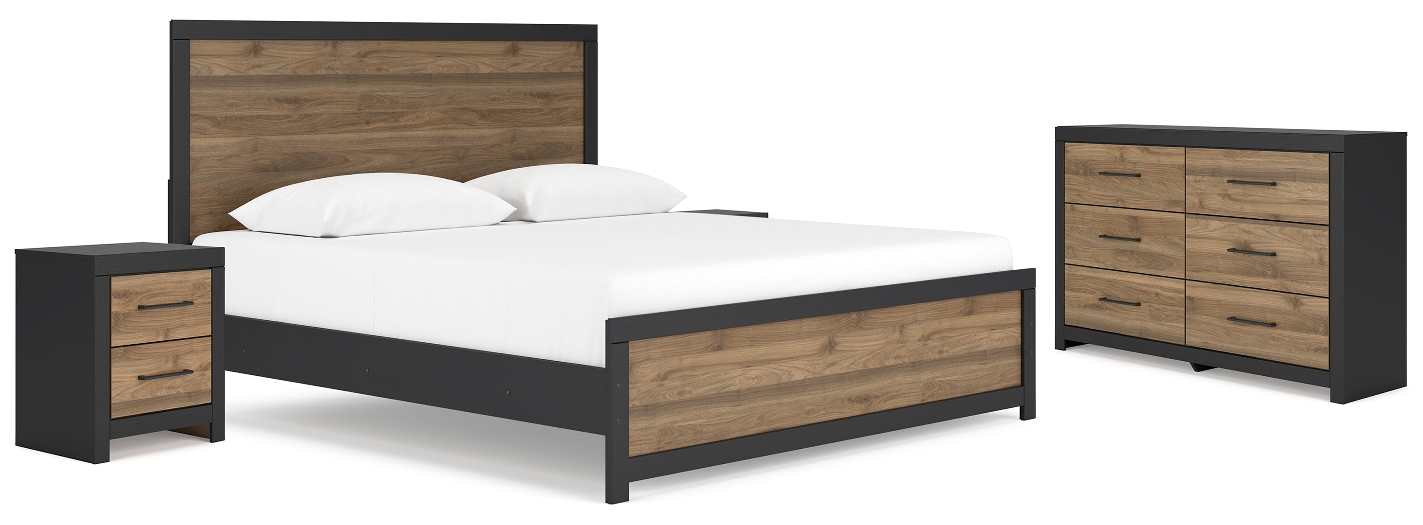 Vertani Brown Panel Bedroom Set