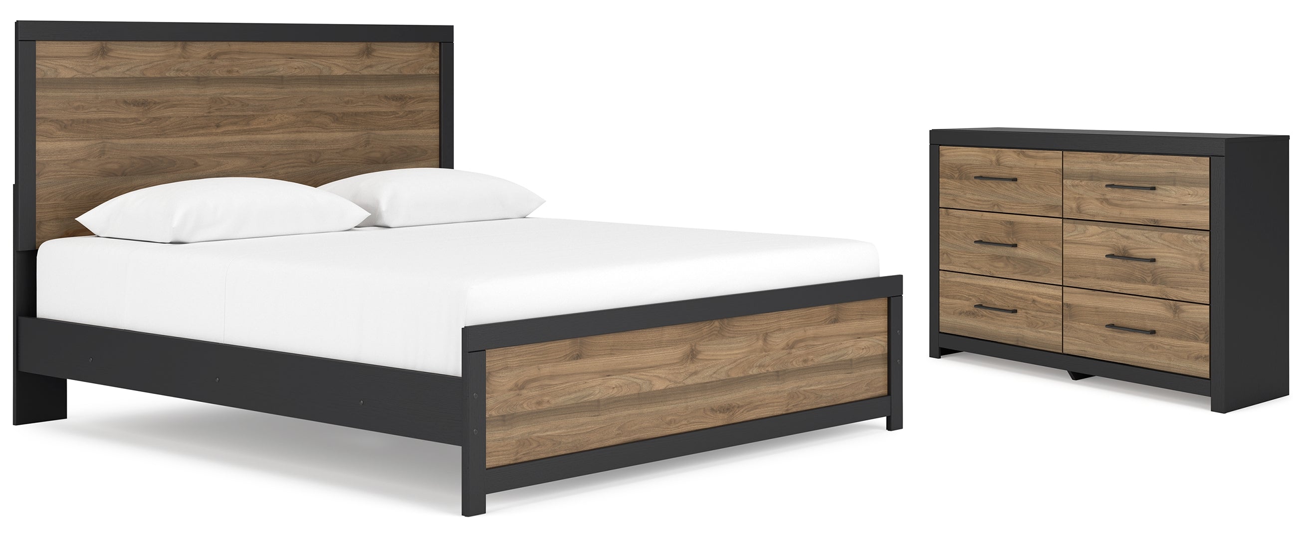 Vertani Brown Panel Bedroom Set