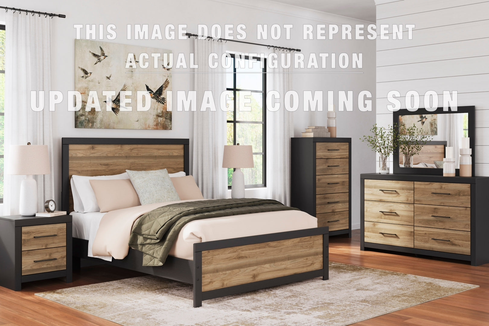 Vertani Brown Panel Bedroom Set