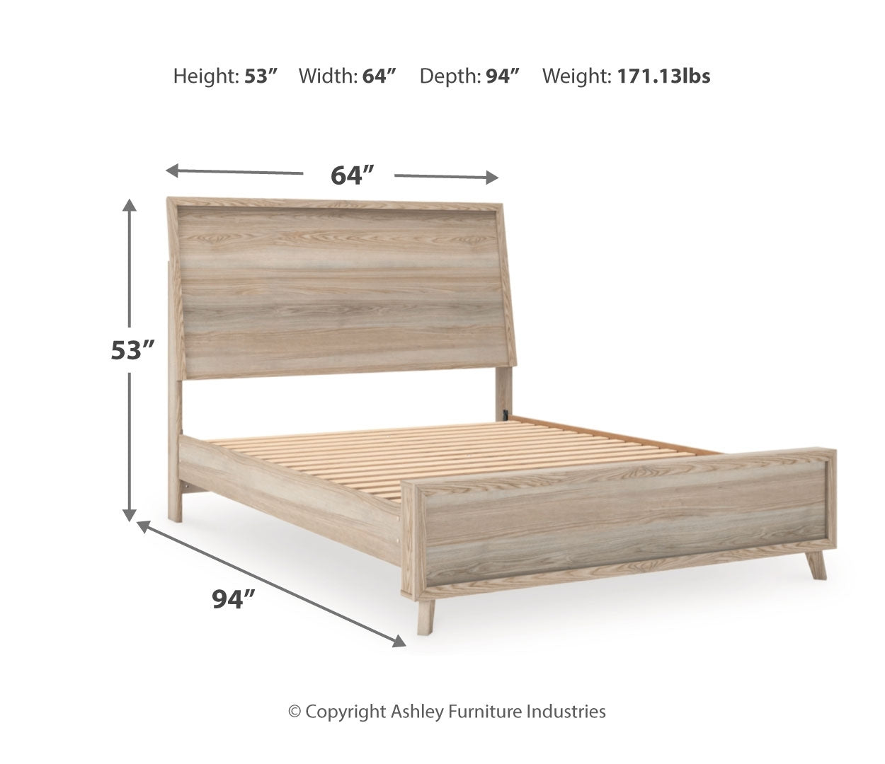 Hasbrick Brown Panel Headboard Bedroom Set