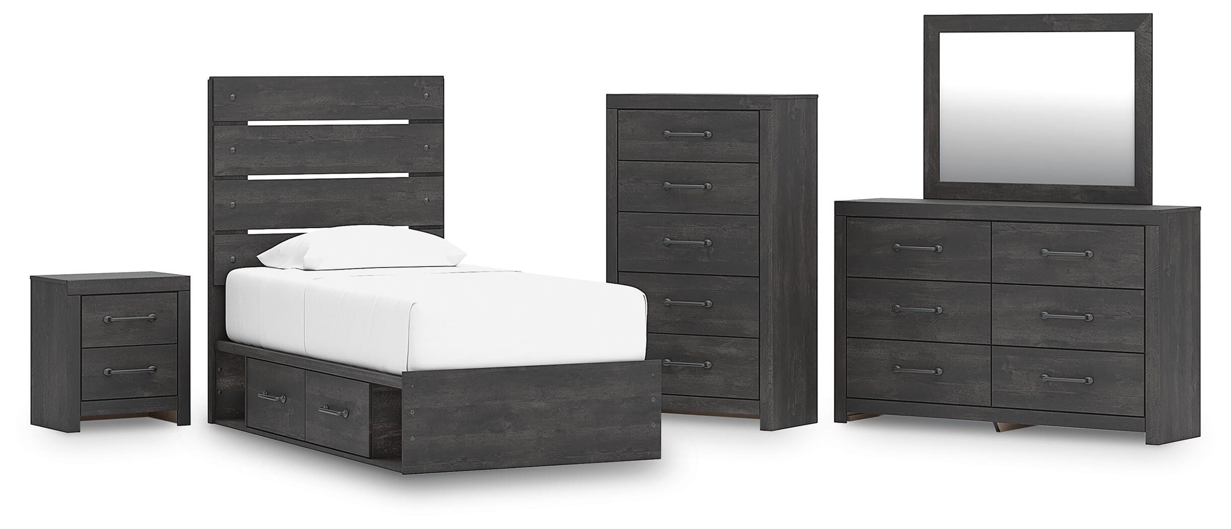 Hollivern Panel Bed Bedroom Set