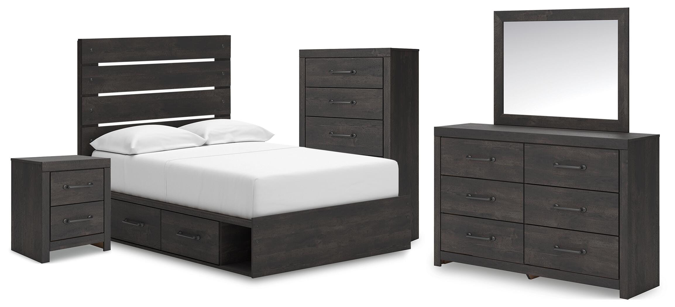 Hollivern Panel Bed Bedroom Set