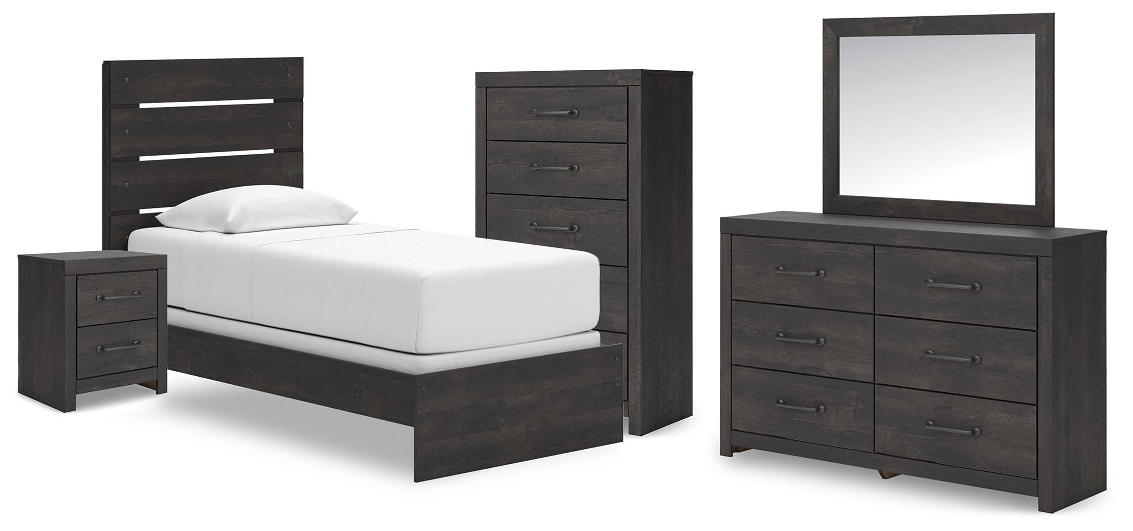 Hollivern Panel Bed Bedroom Set