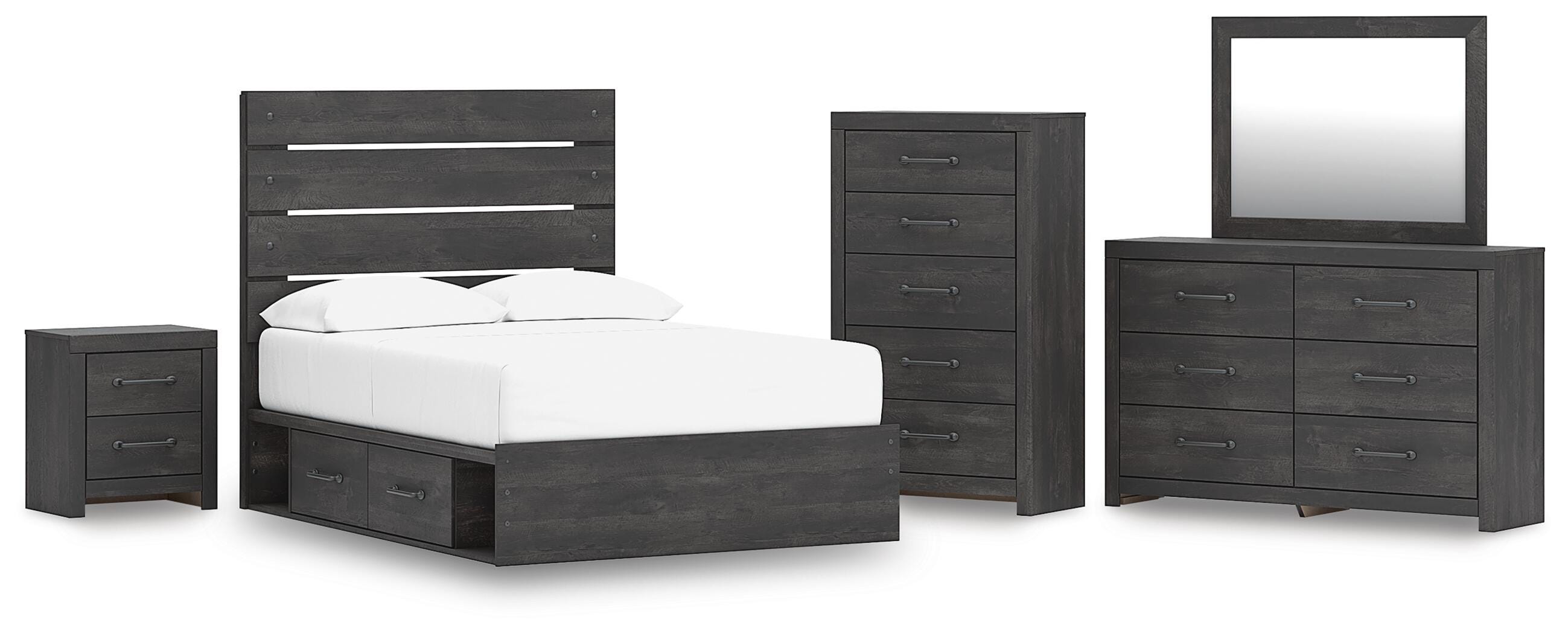 Hollivern Panel Storage Bed Bedroom Set