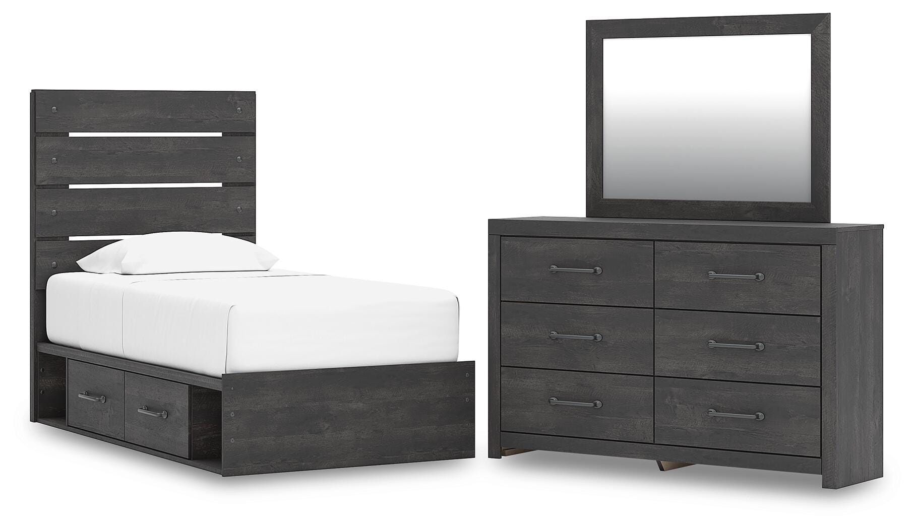 Hollivern Panel Storage Bed Bedroom Set
