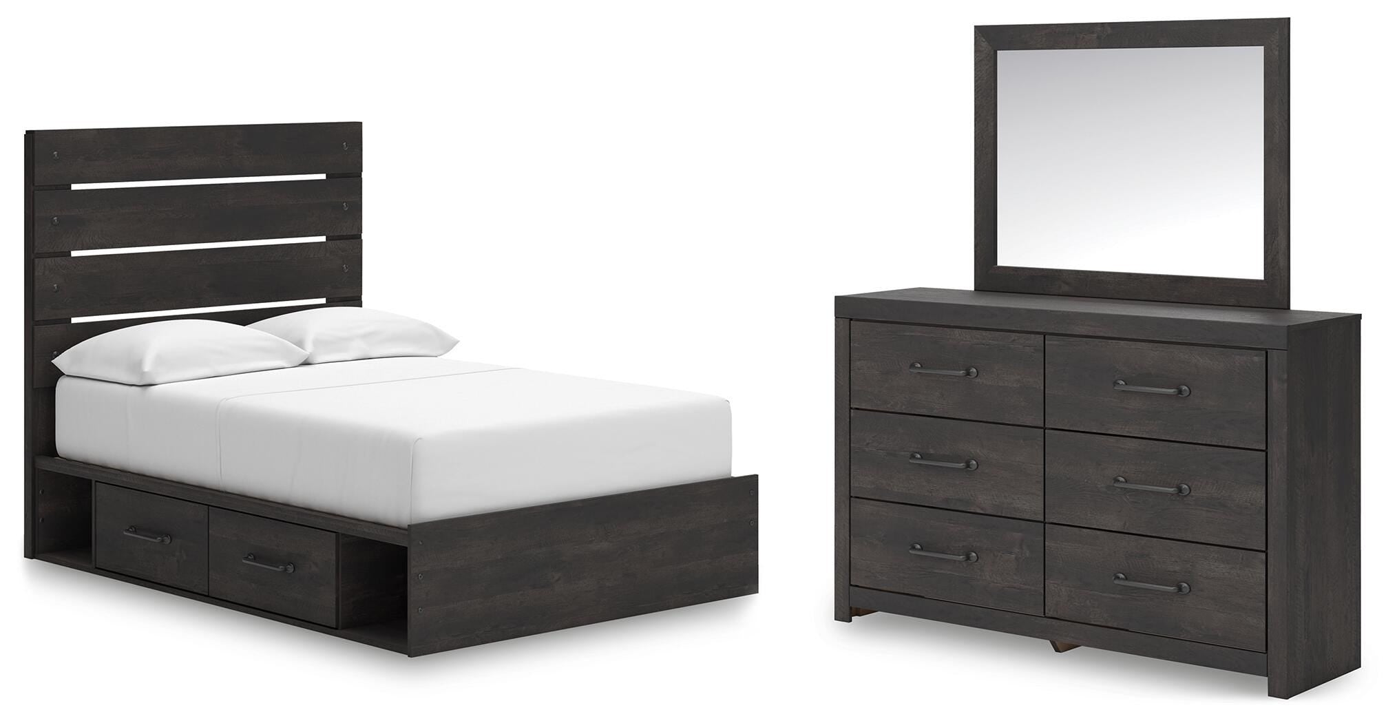 Hollivern Panel Storage Bed Bedroom Set