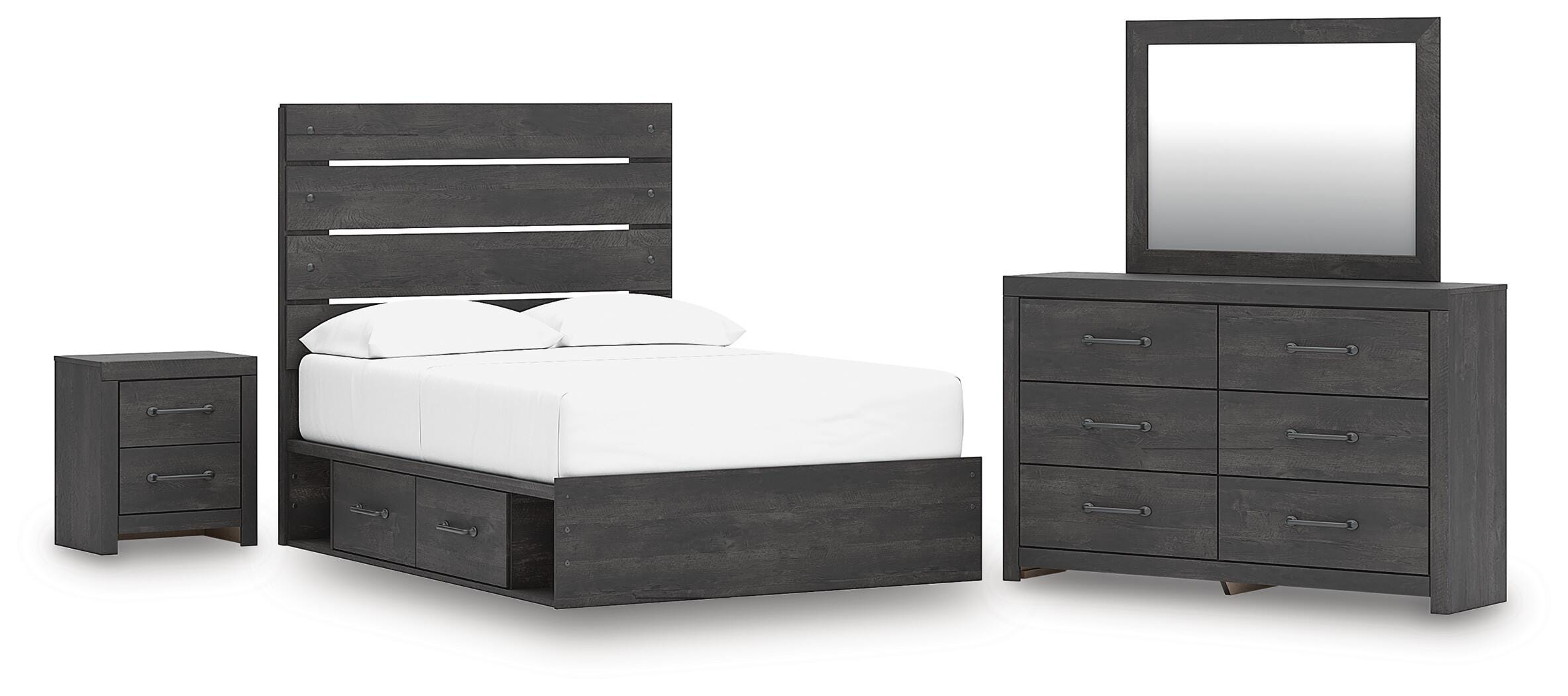 Hollivern Panel Storage Bed Bedroom Set