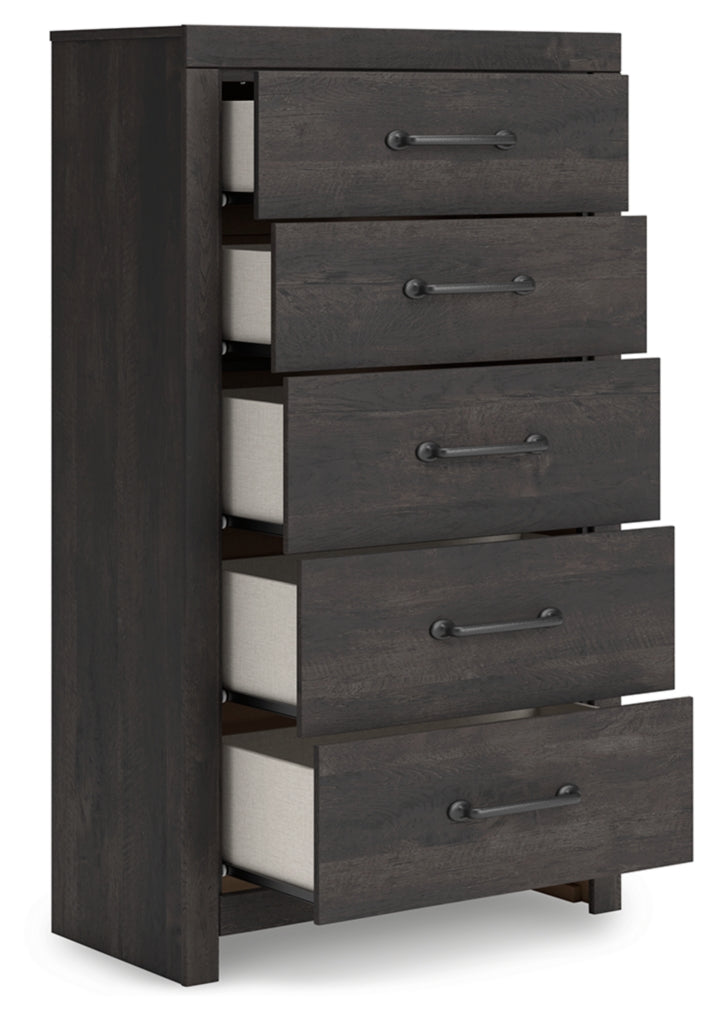 Delmorta Five Drawer Chest
