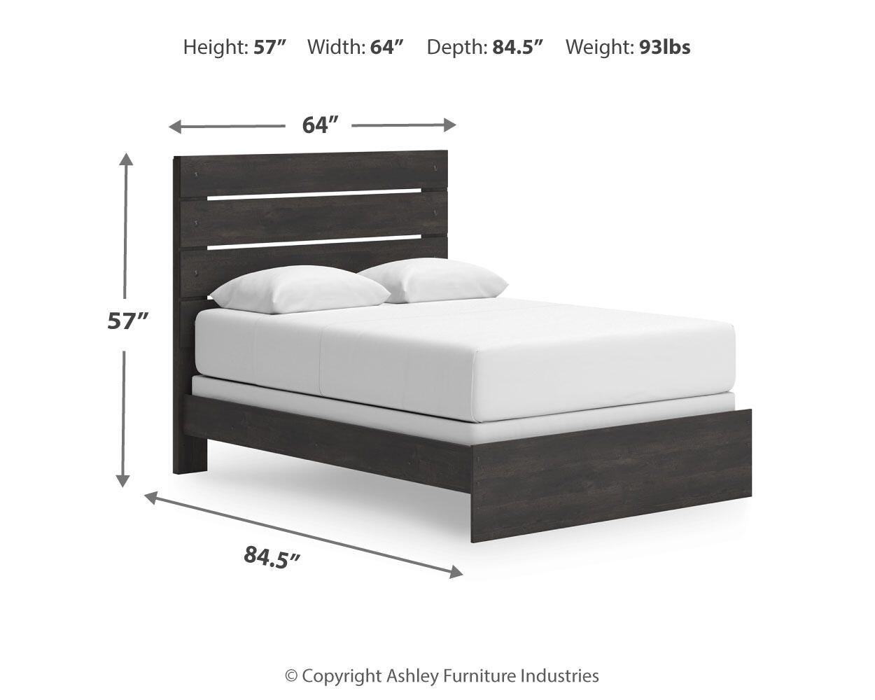 Delmorta Panel Bed