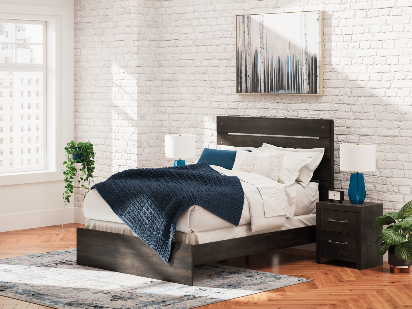 Hollivern Panel Bed with Storage