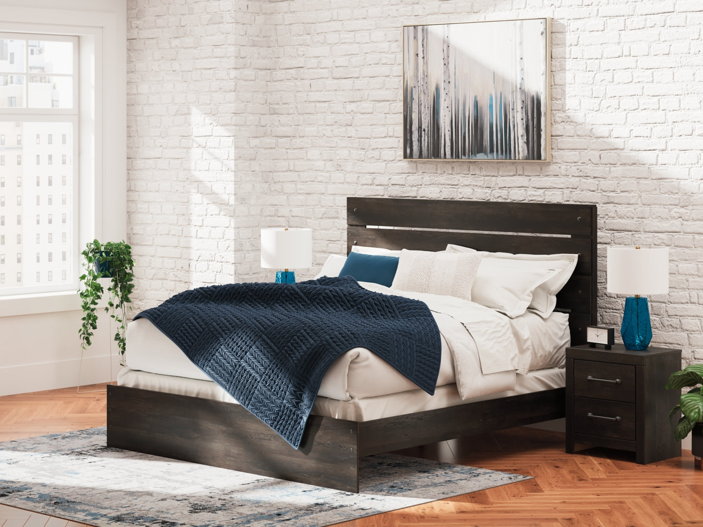 Hollivern Panel Bed with Storage