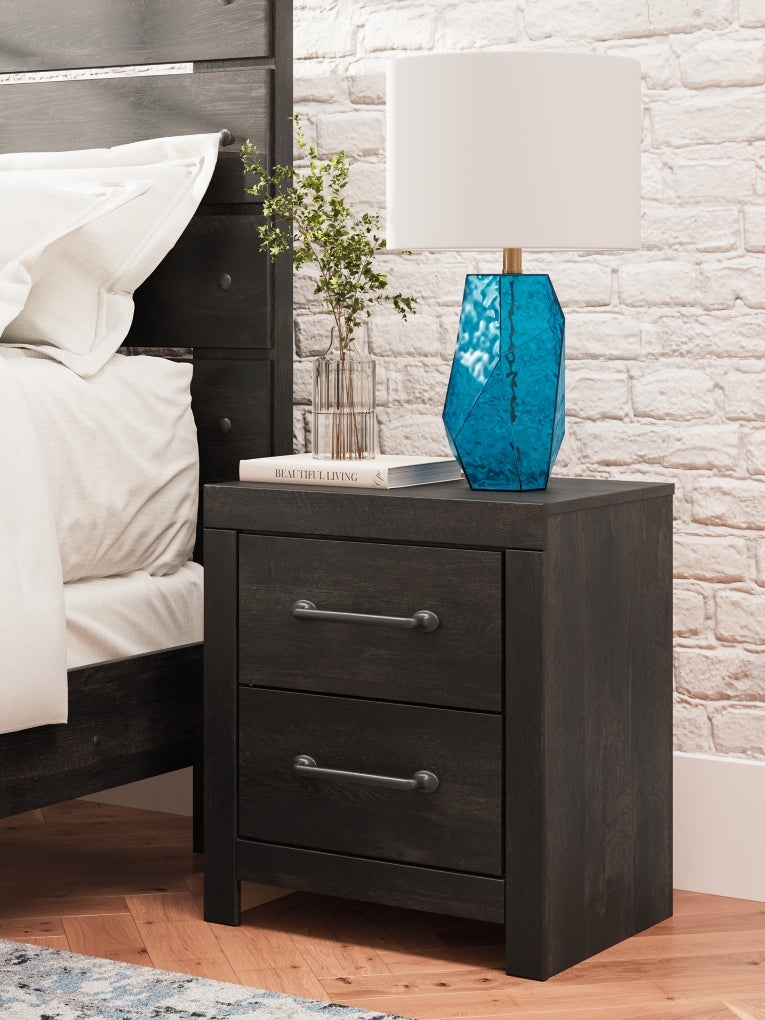 Delmorta Two Drawer Night Stand