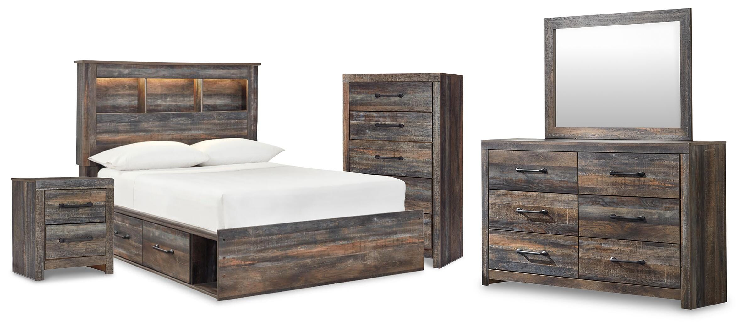 Drystan Bookcase Bed Bedroom Set