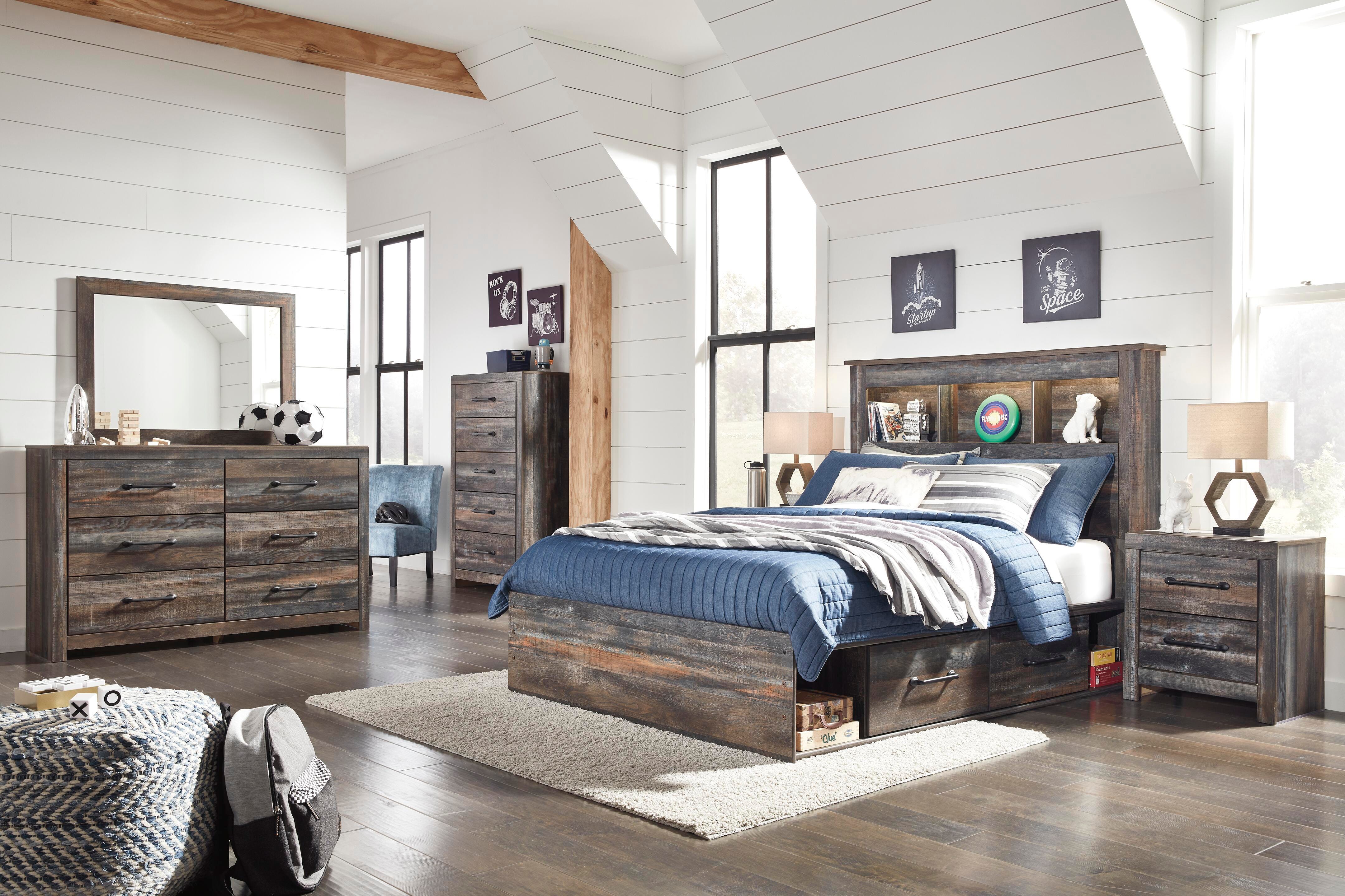 Drystan Bookcase Bed Bedroom Set