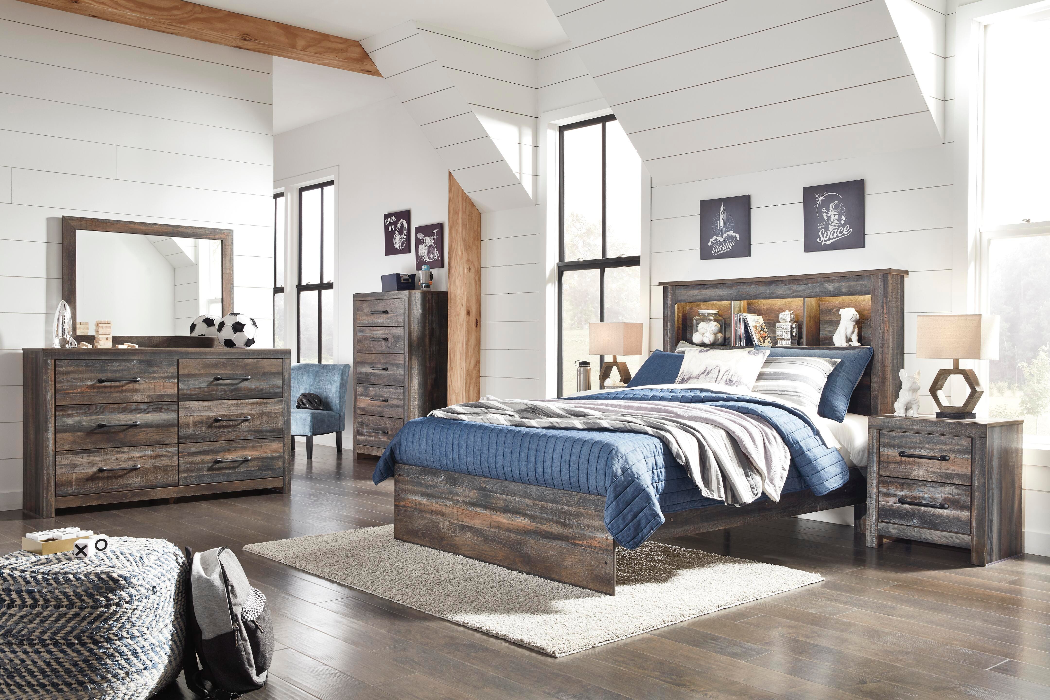 Drystan Bookcase Bed Bedroom Set