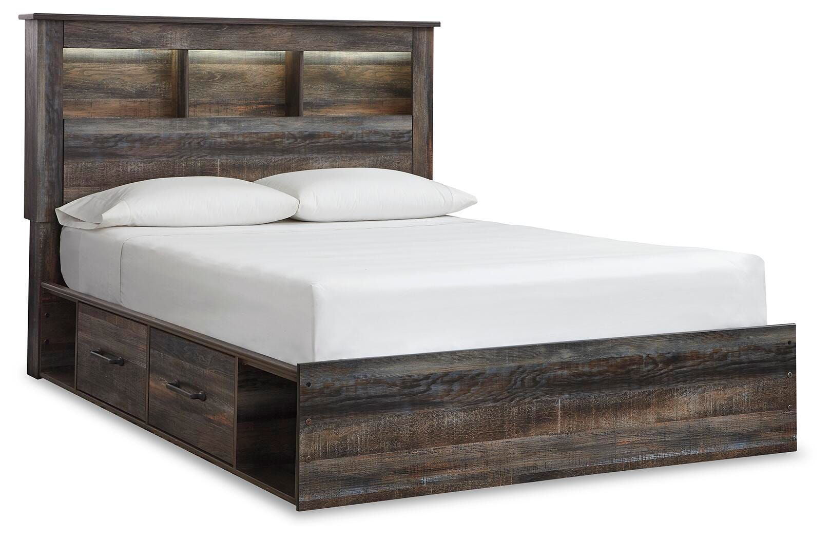 Drystan Bookcase Bed with 4 Storage Drawers
