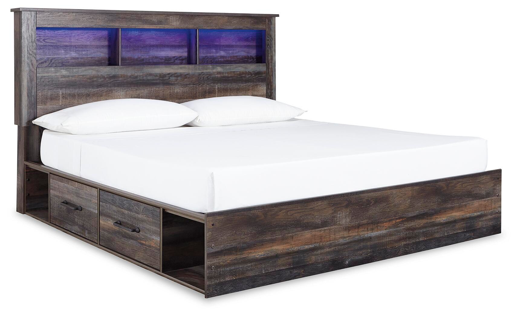 Drystan Bookcase Bed with 4 Storage Drawers