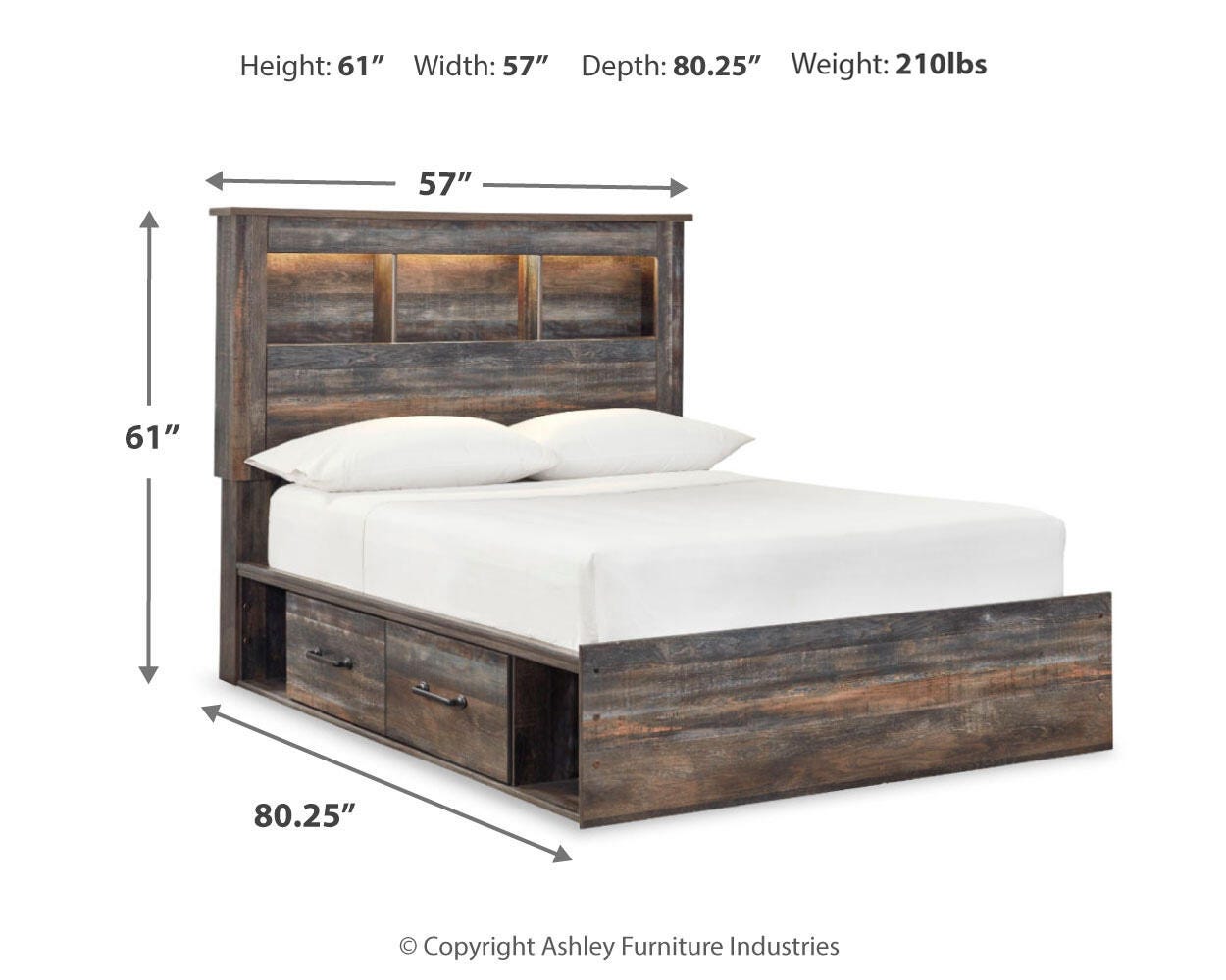 Drystan Bookcase Bed Bedroom Set