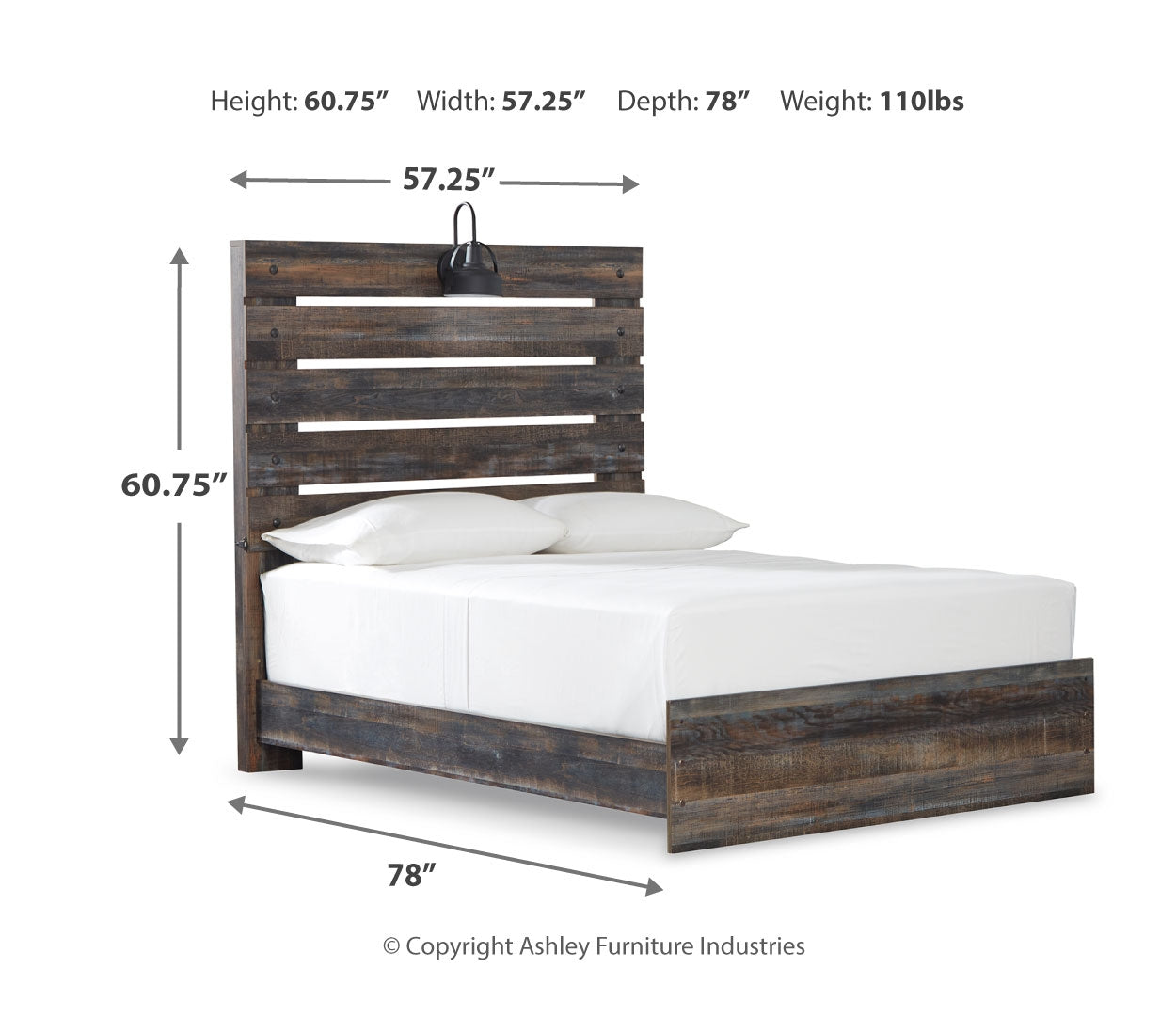 Drystan Bookcase Bed with 2 Storage Drawers