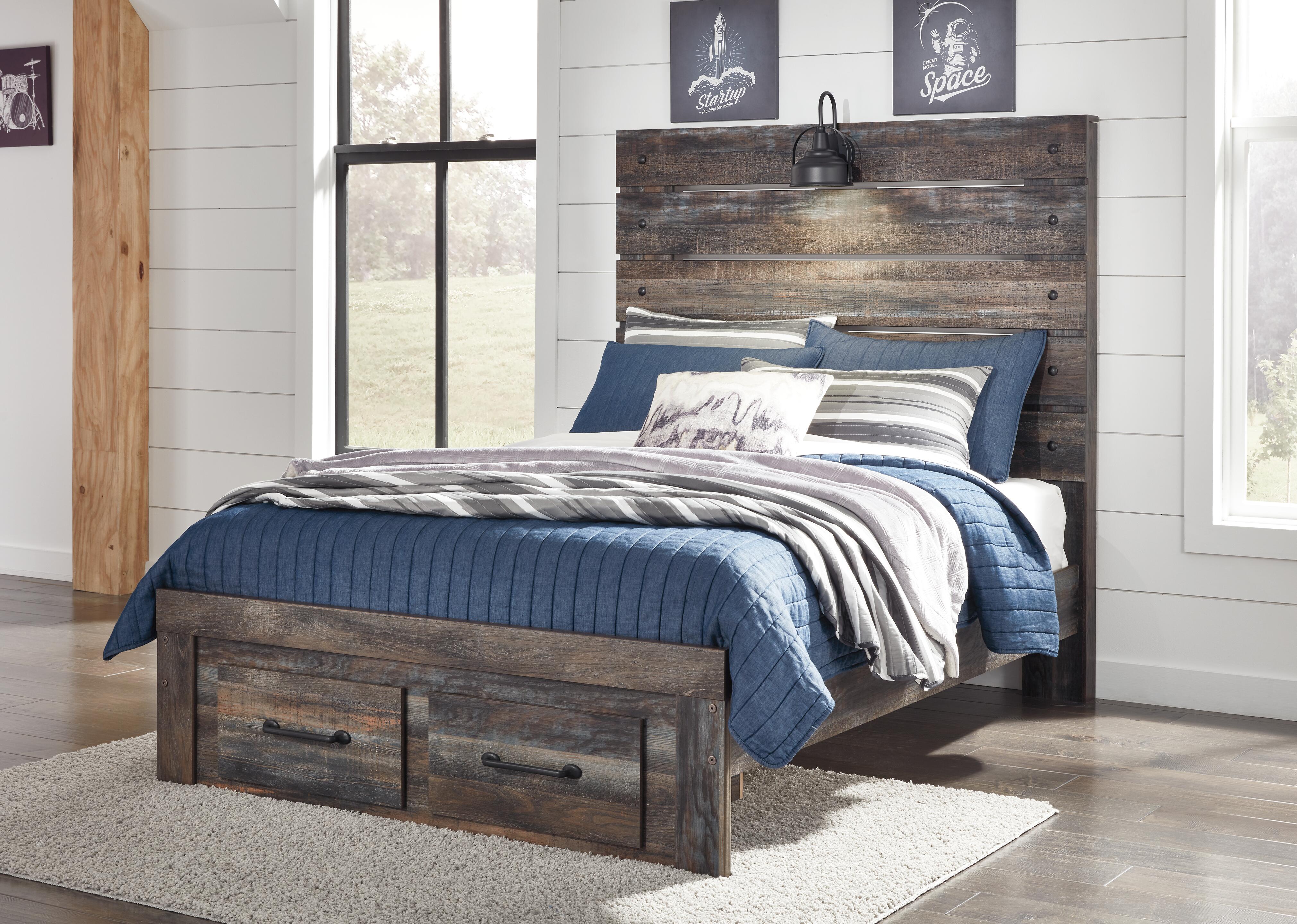 Drystan Panel Headboard Bed Bedroom Set