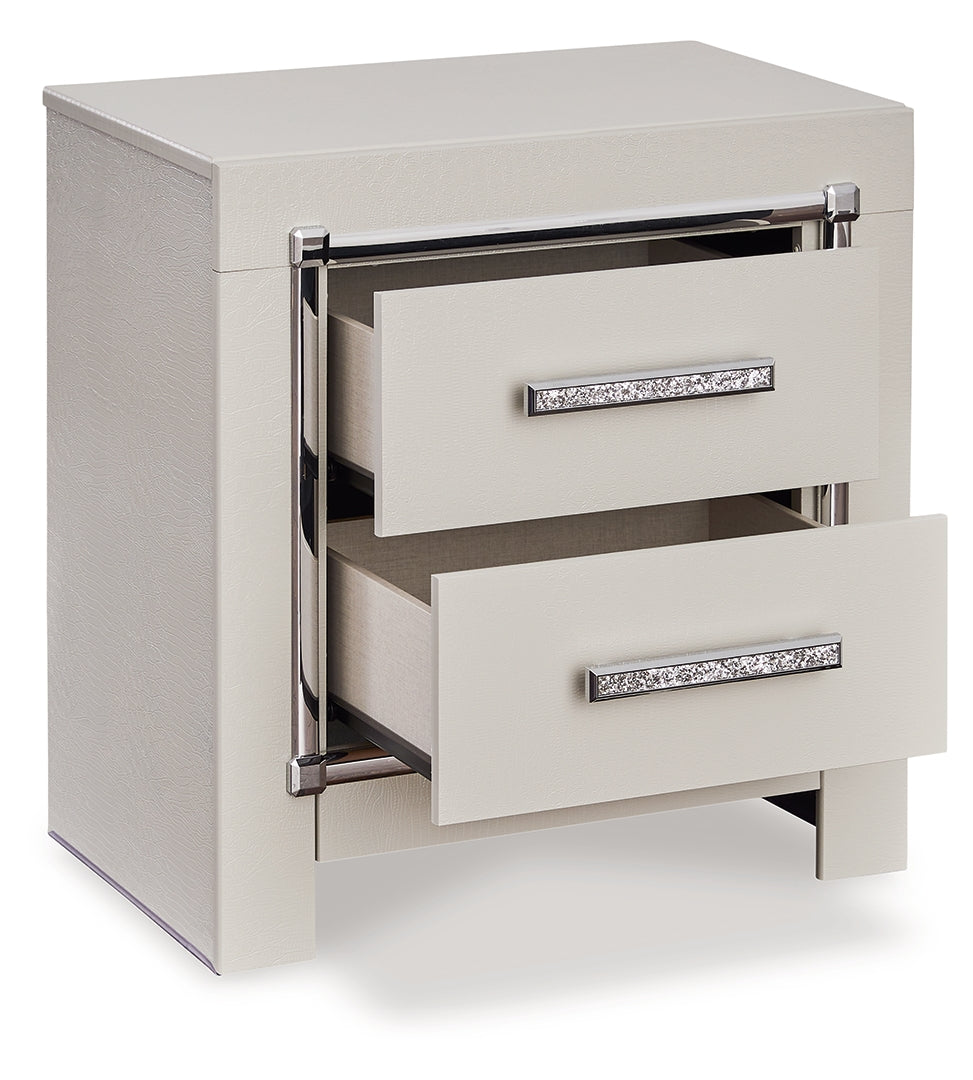 Zyniden Two Drawer Night Stand