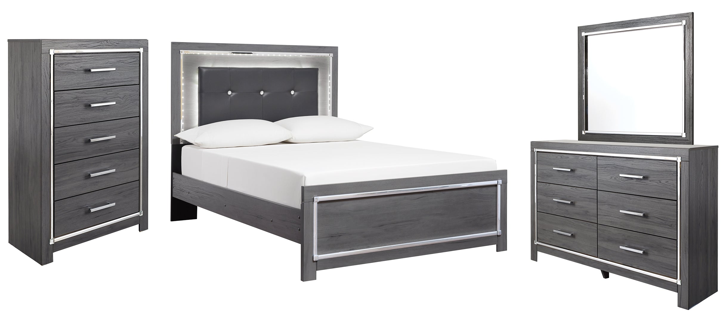 Lodanna Grey Panel Bedroom Set