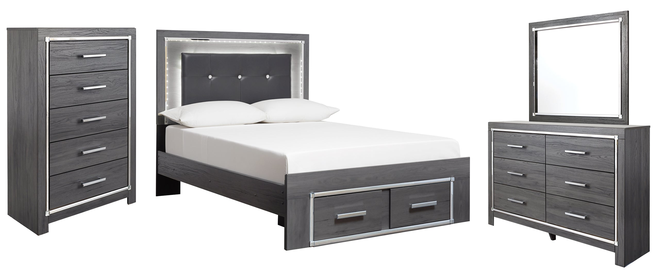 Lodanna Grey Panel Bedroom Set