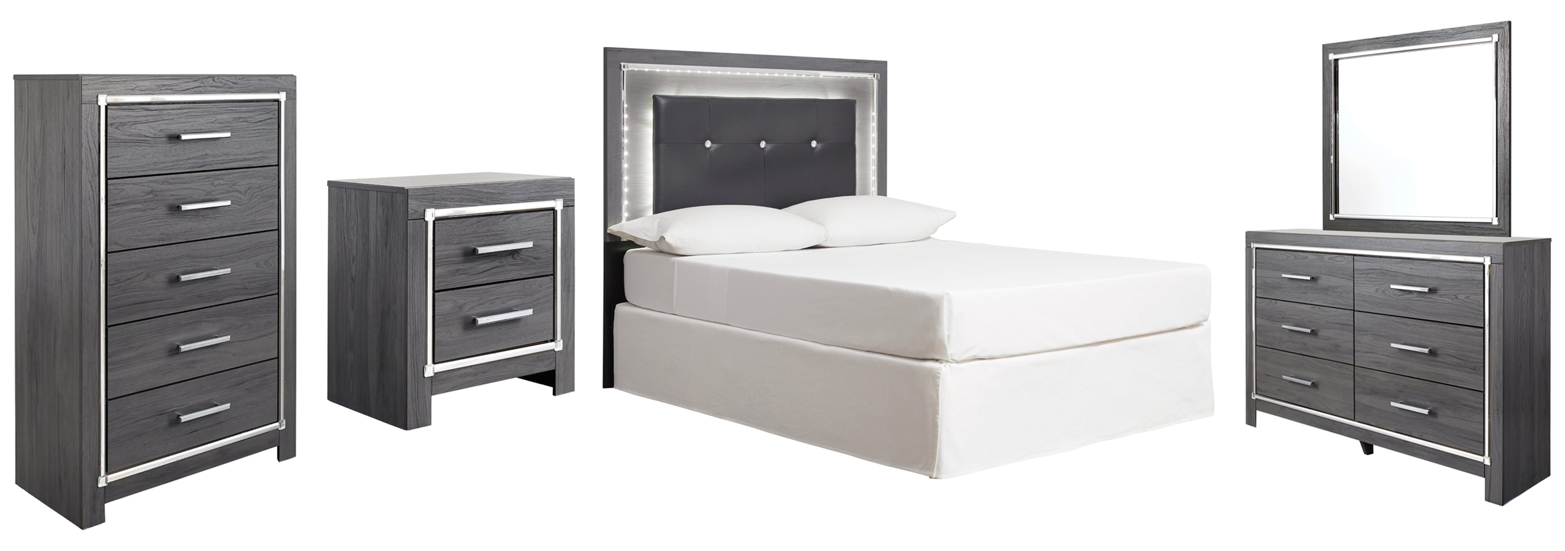 Lodanna Grey Panel Bedroom Set