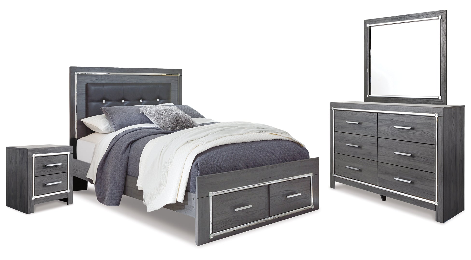 Lodanna Grey Panel Bedroom Set