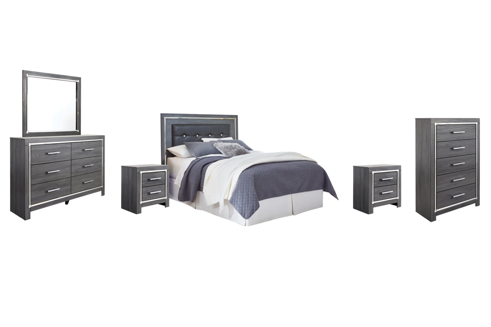 Lodanna Grey Panel Bedroom Set