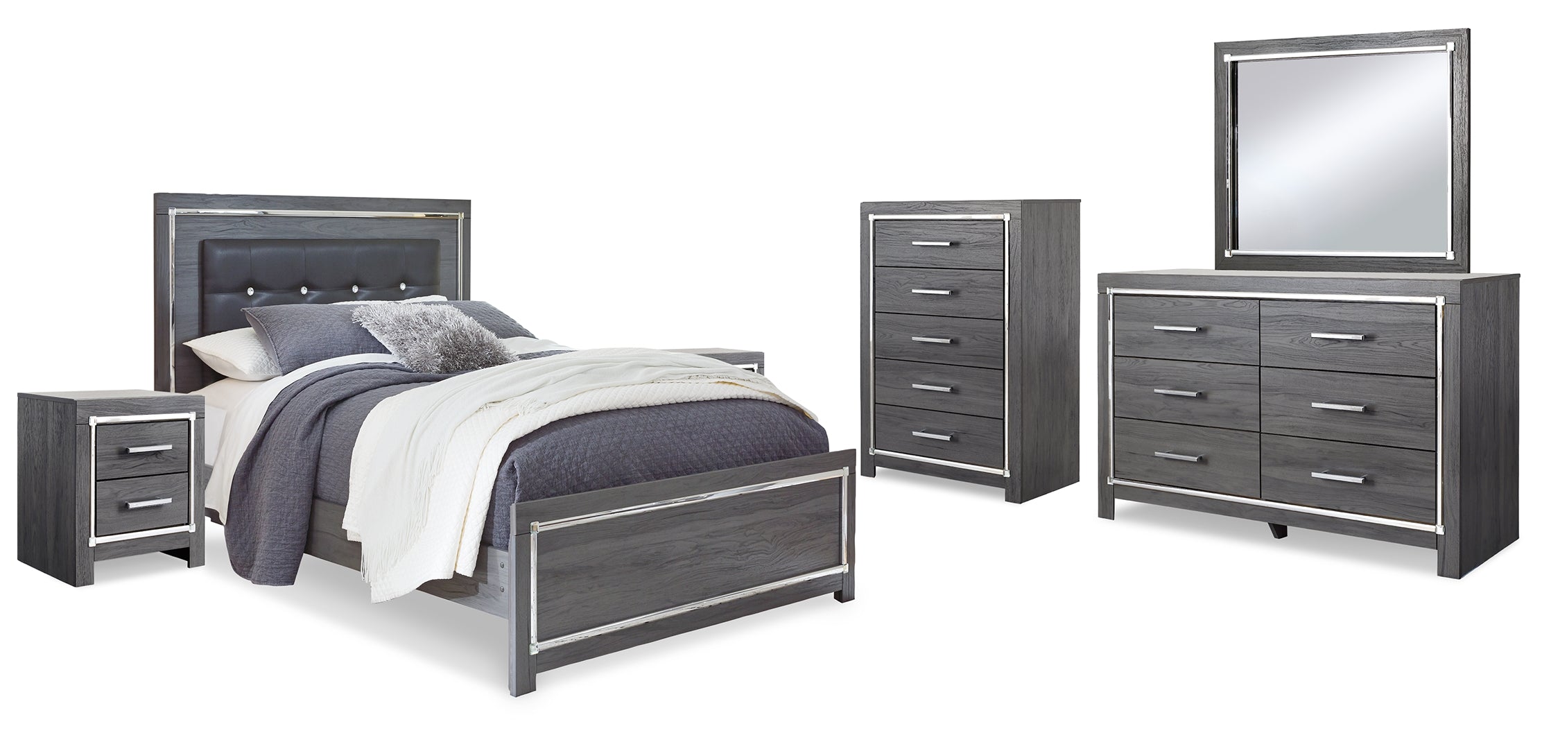 Lodanna Grey Panel Bedroom Set