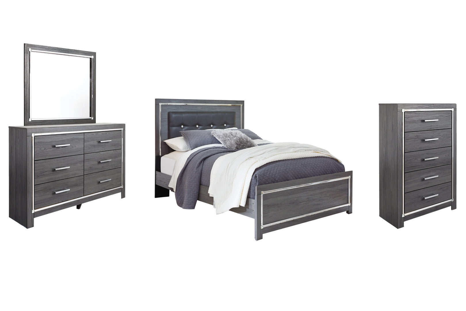 Lodanna Grey Panel Bedroom Set