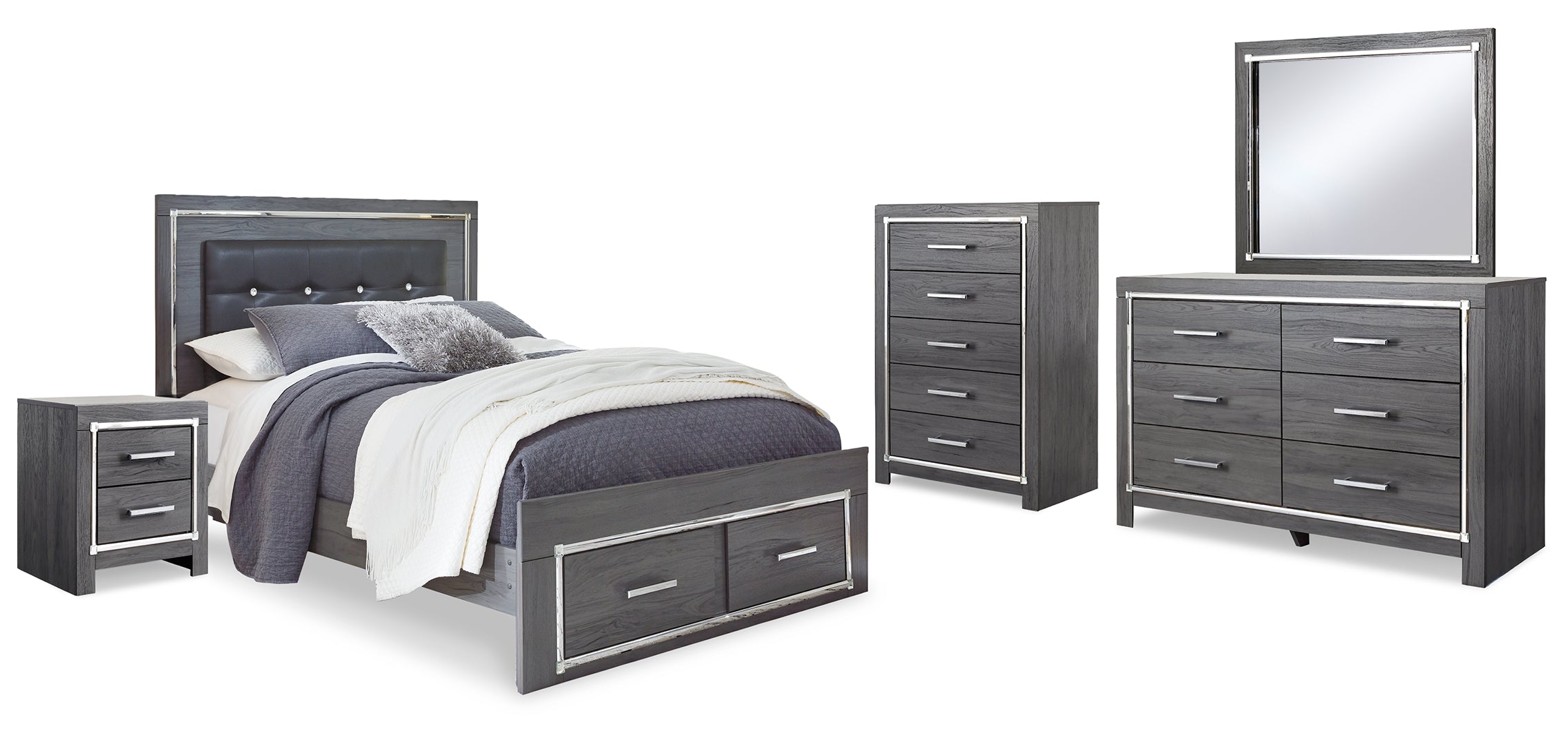 Lodanna Grey Panel Bedroom Set