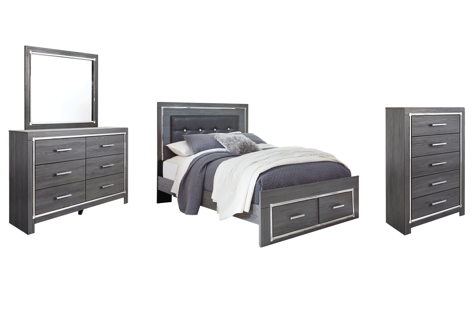 Lodanna Grey Panel Bedroom Set