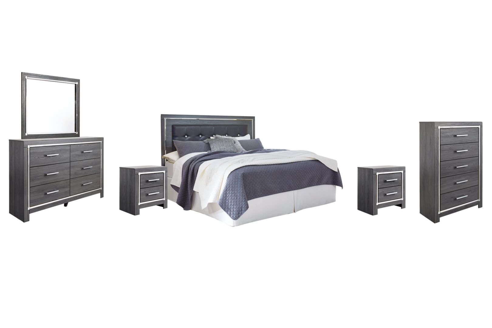 Lodanna Grey Panel Bedroom Set