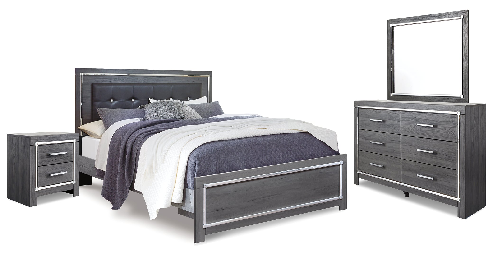 Lodanna Grey Panel Bedroom Set