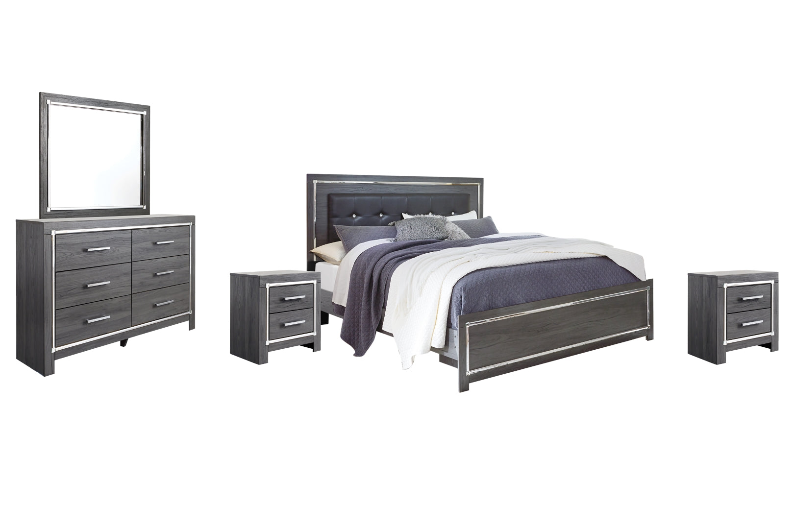 Lodanna Grey Panel Bedroom Set