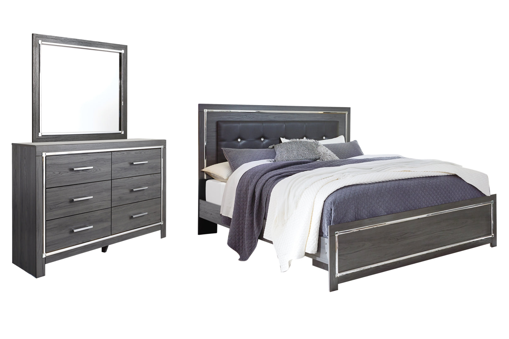 Lodanna Grey Panel Bedroom Set