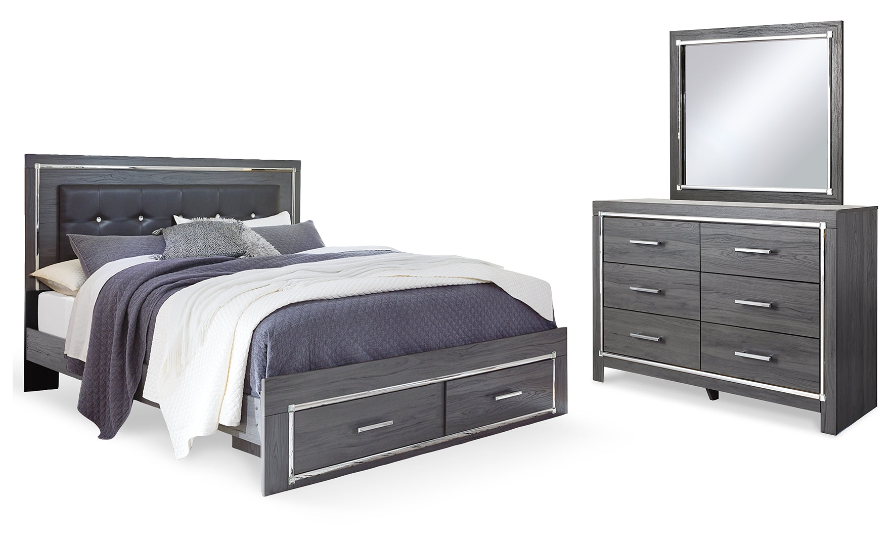 Lodanna Grey Panel Bedroom Set