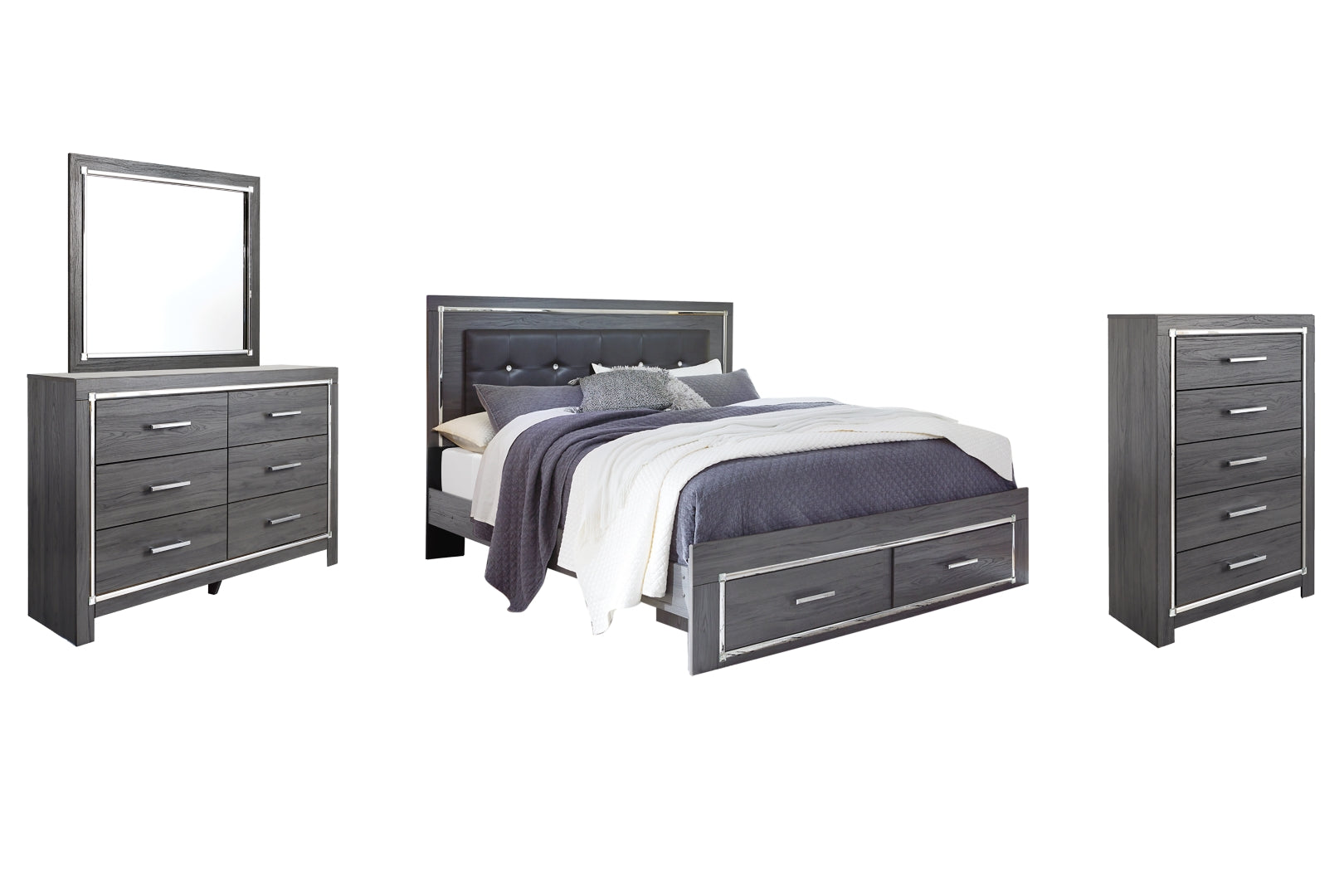 Lodanna Grey Panel Bedroom Set