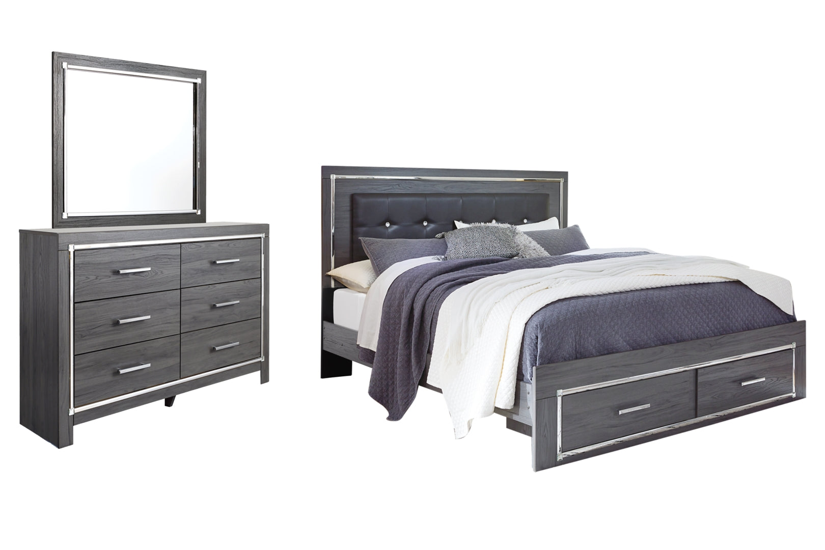 Lodanna Grey Panel Bedroom Set