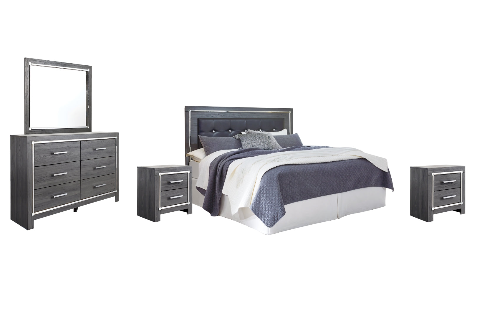 Lodanna Grey Panel Bedroom Set