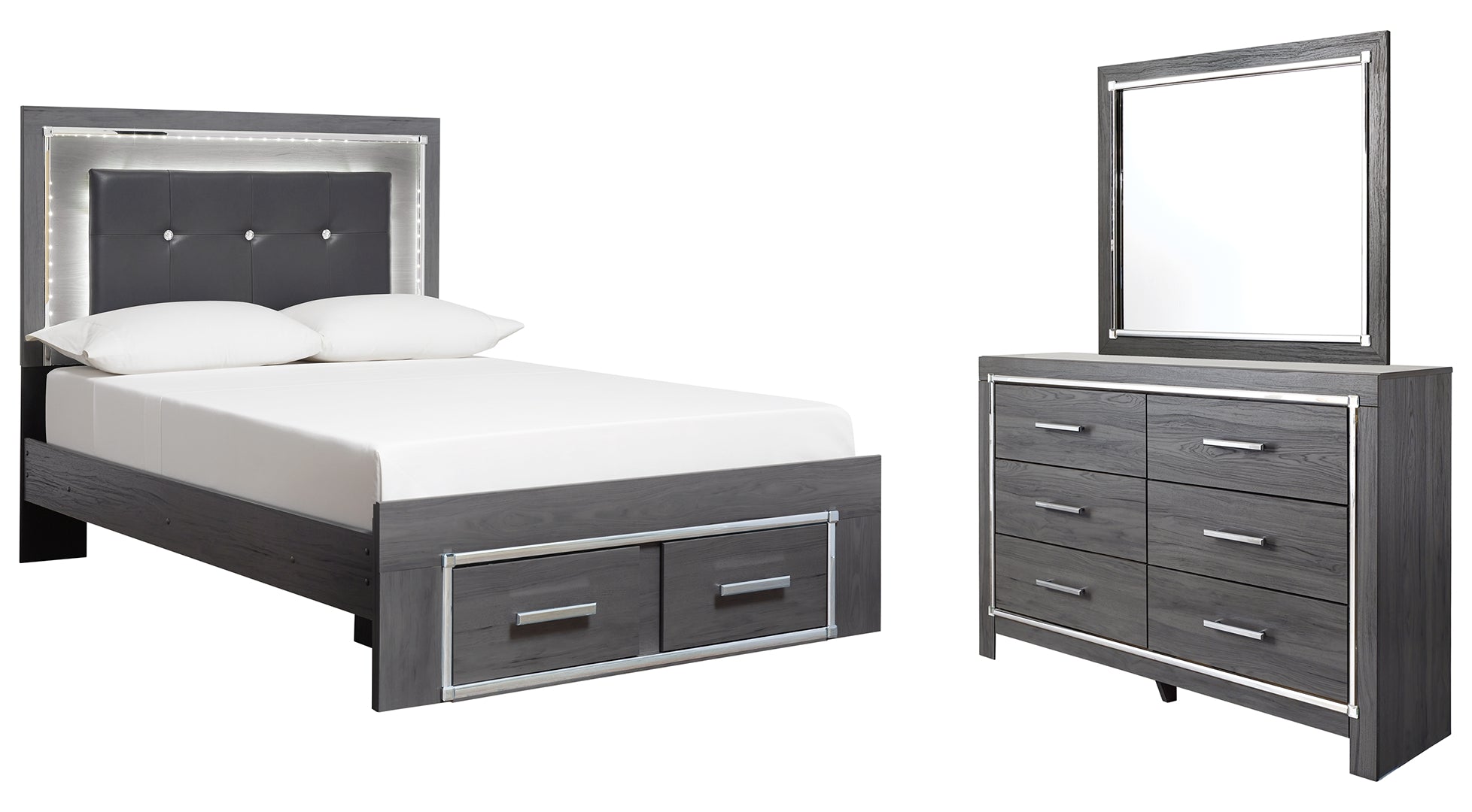 Lodanna Grey Panel Bedroom Set