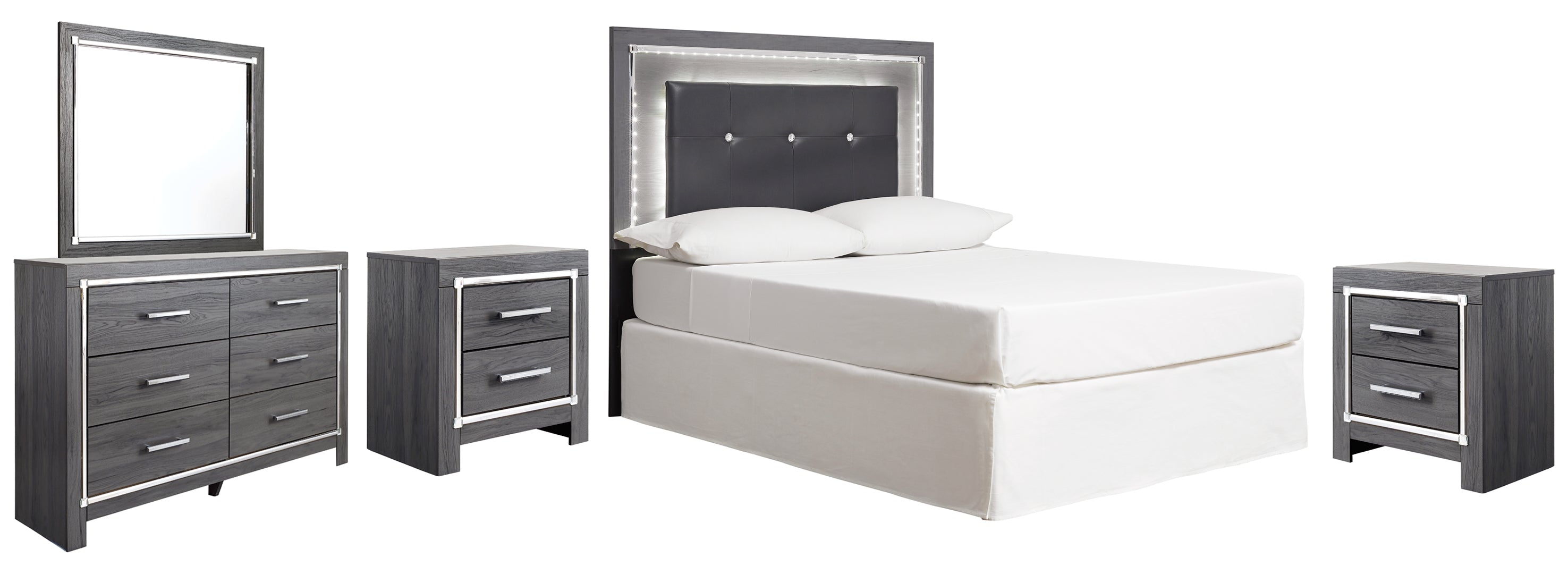 Lodanna Grey Panel Bedroom Set